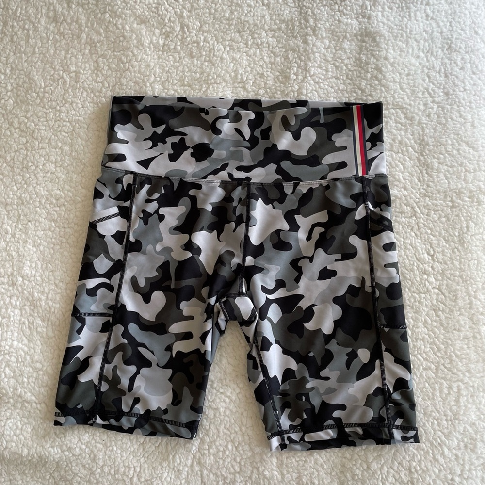 Camouflage Print Biker/Gym Shorts